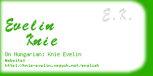 evelin knie business card